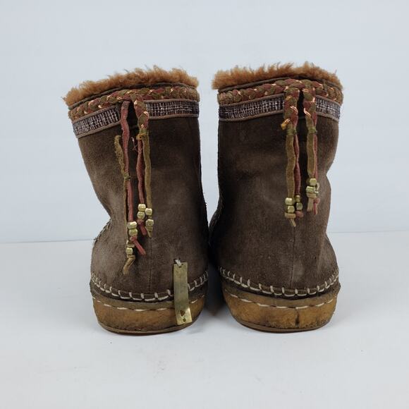 Laidback London Nyali Womens Sz EU 41 US 10 Brown Warm Winter Ankle Booties Boot - Picture 7 of 13